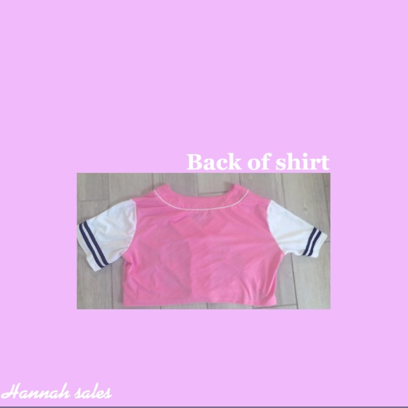 Pink white and black coolest league baseball jersey juniors large (never worn) - Picture 2 of 2